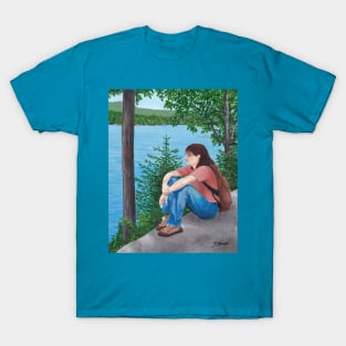 Hiker by the Lake T-Shirt